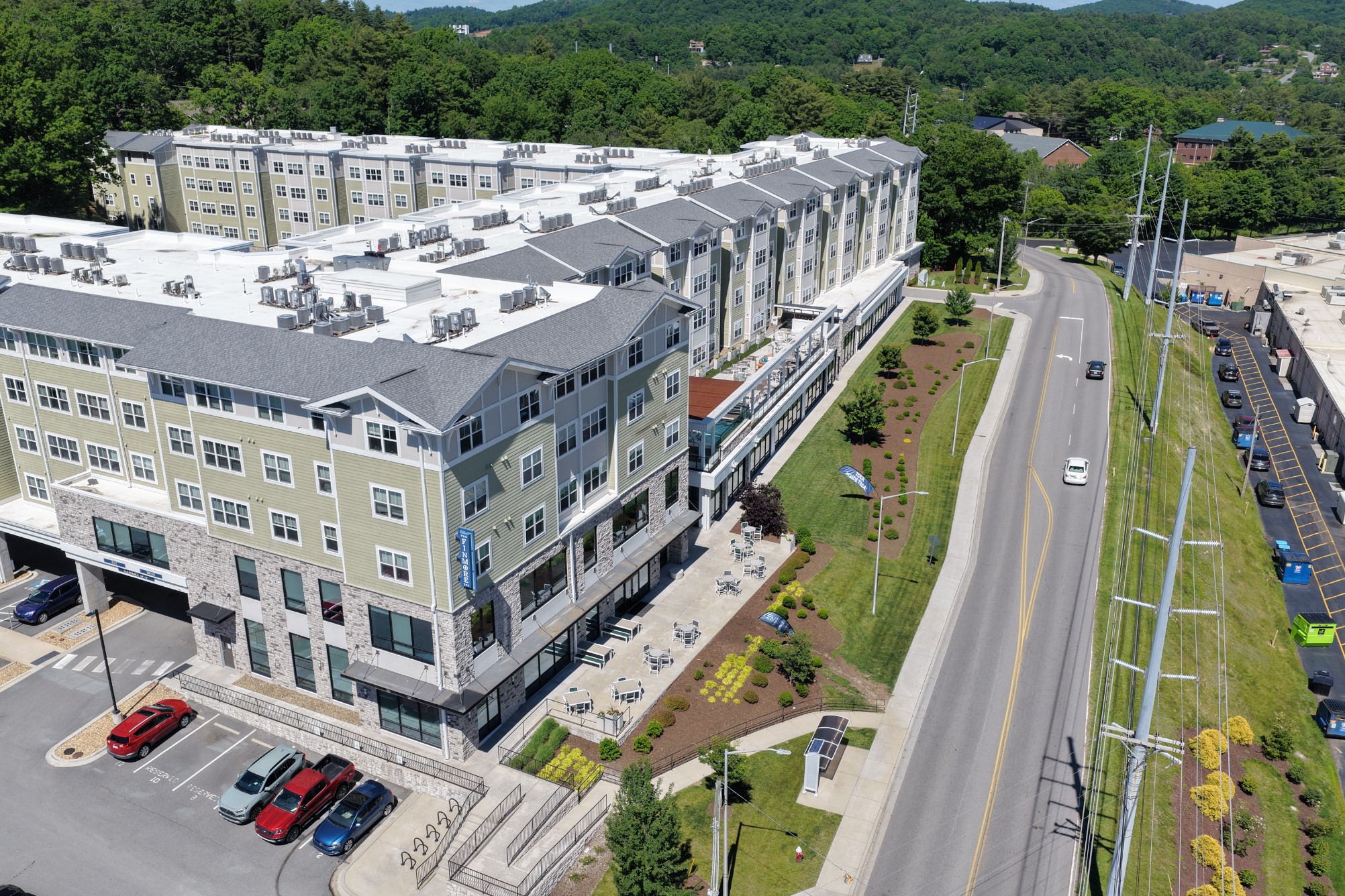 Aerial view of The Finmore at 241