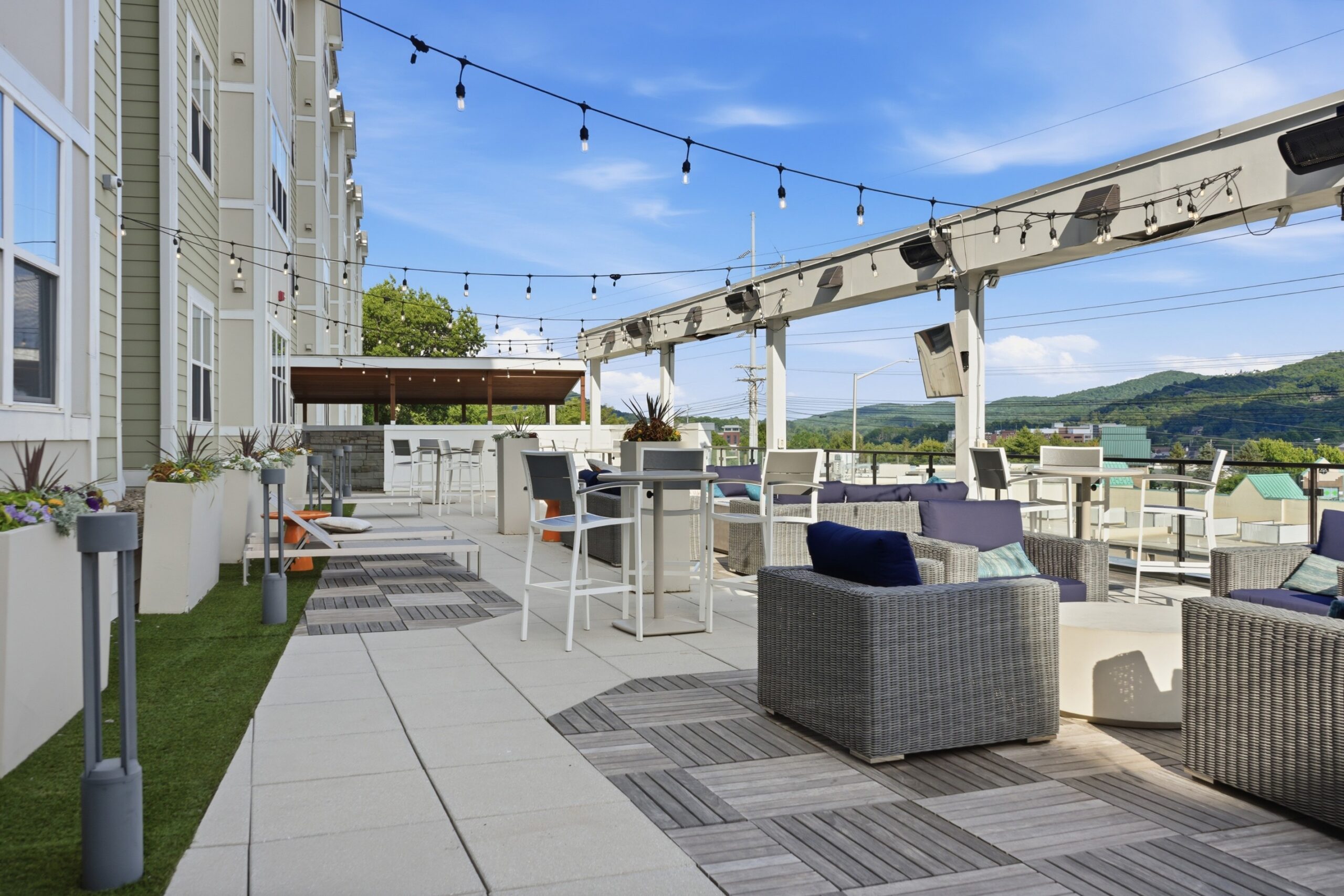 Large patio with lounge chairs scaled