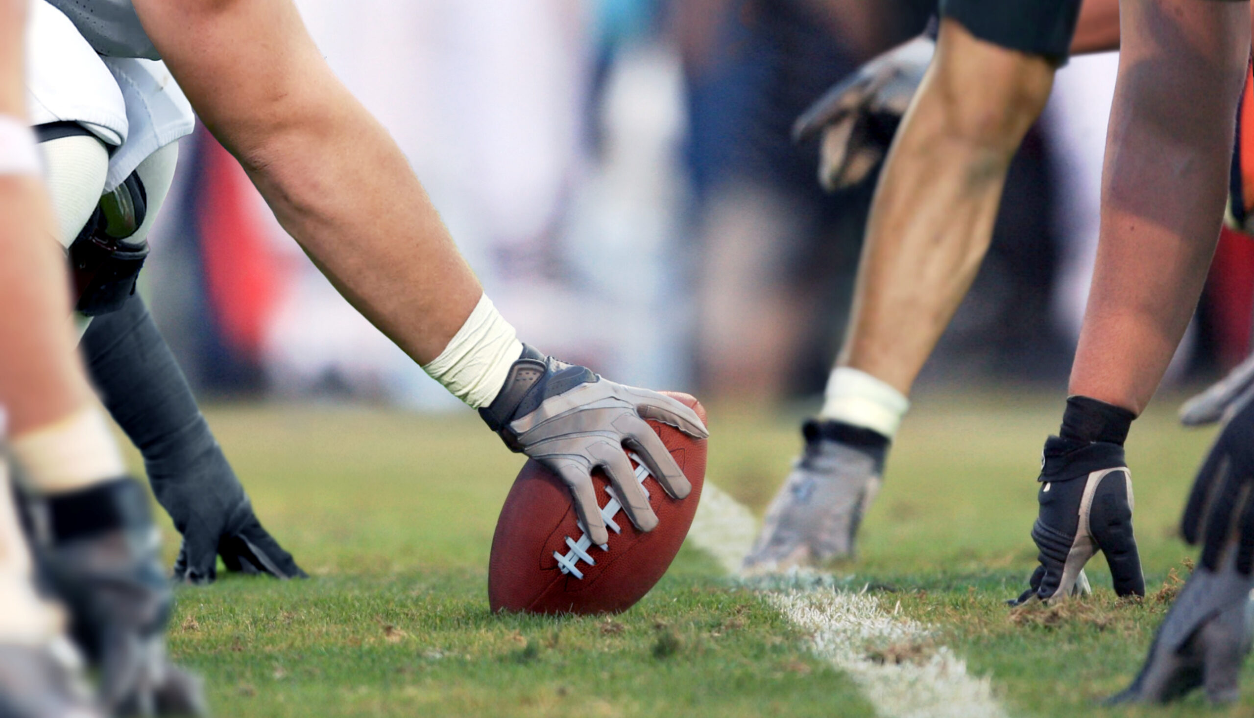american football at scrimmage line scaled